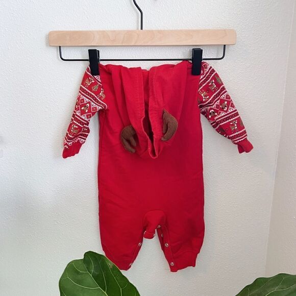 Rudolph Unisex Baby Onesie for Christmas - Picture 3 of 4